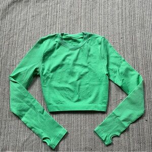 Cotton On Green Long Sleeve Athletic Top Size Small